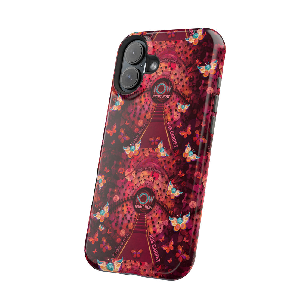 R3S-Carpet Worthy Magnetic Impact-Resistant Phone Case – Butterfly Kaleidoscope Now First-Class Stardust Collection