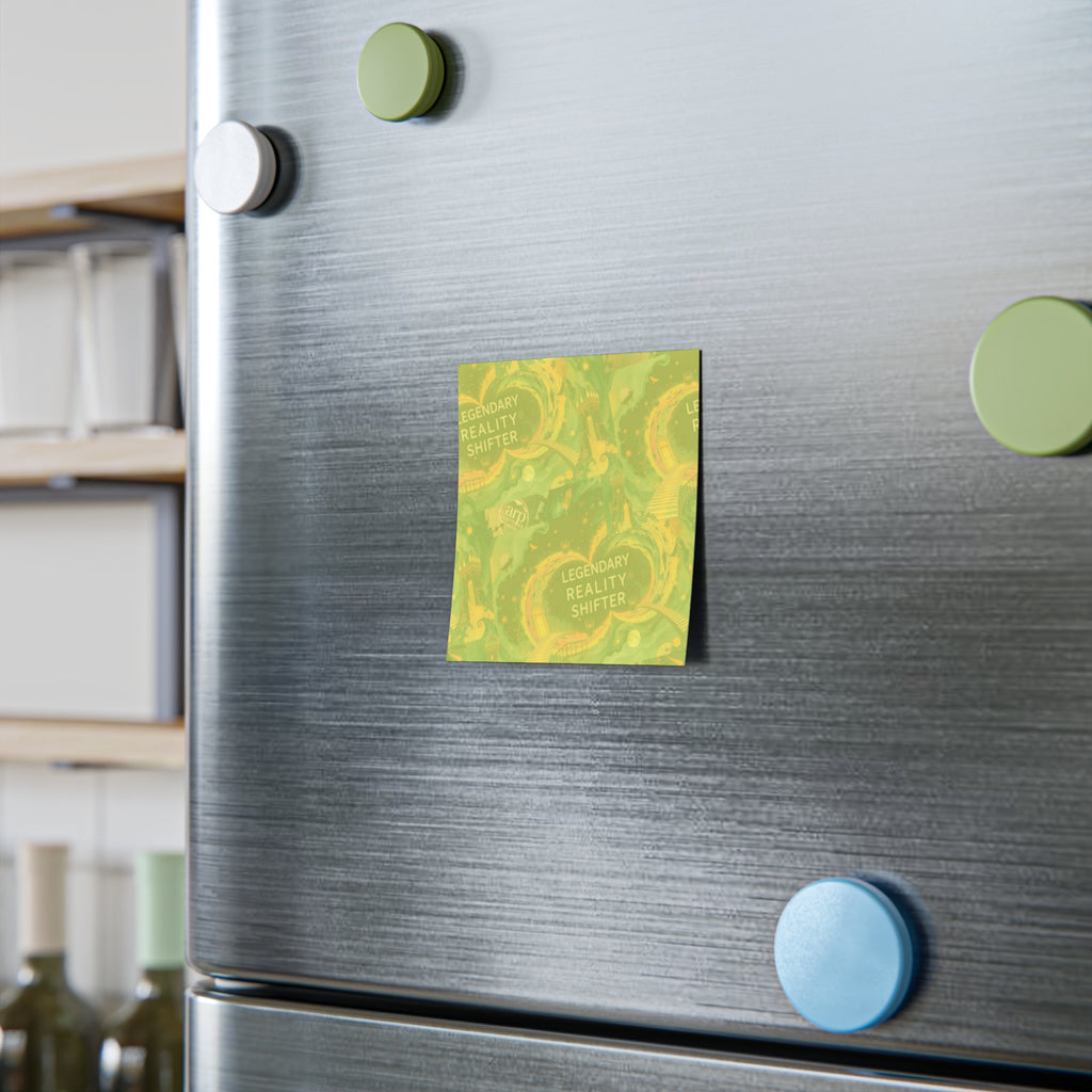 Block-notes leggendari Reality Shifter | Variante Giallo-Verde Sfocato a Spirale
