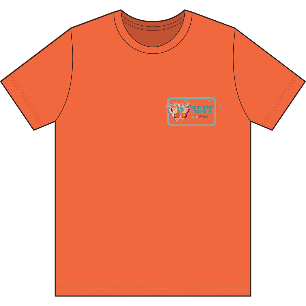 T-shirt vintage Flutter Triblend con grafica farfalla e bruco - Maglietta con illustrazione di insetti carini