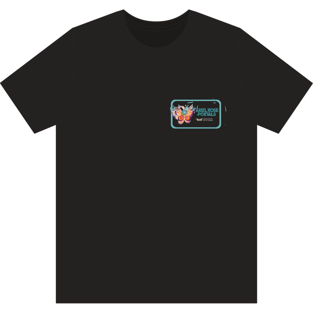 T-shirt vintage Flutter Triblend con grafica farfalla e bruco - Maglietta con illustrazione di insetti carini
