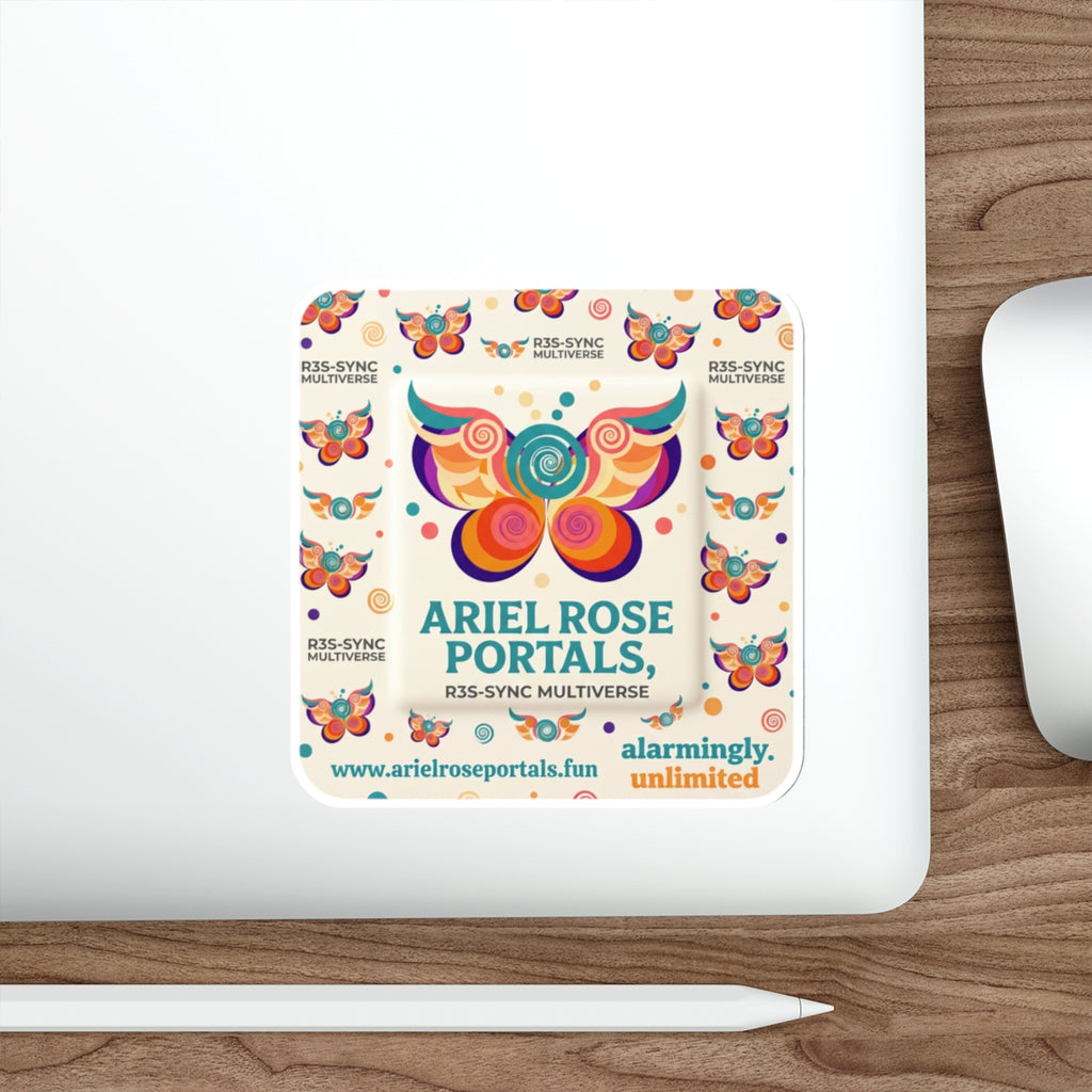 Ariel Rose Portals Playful Bandage Die-Cut Sticker — Square 'Big Bandaid' Design