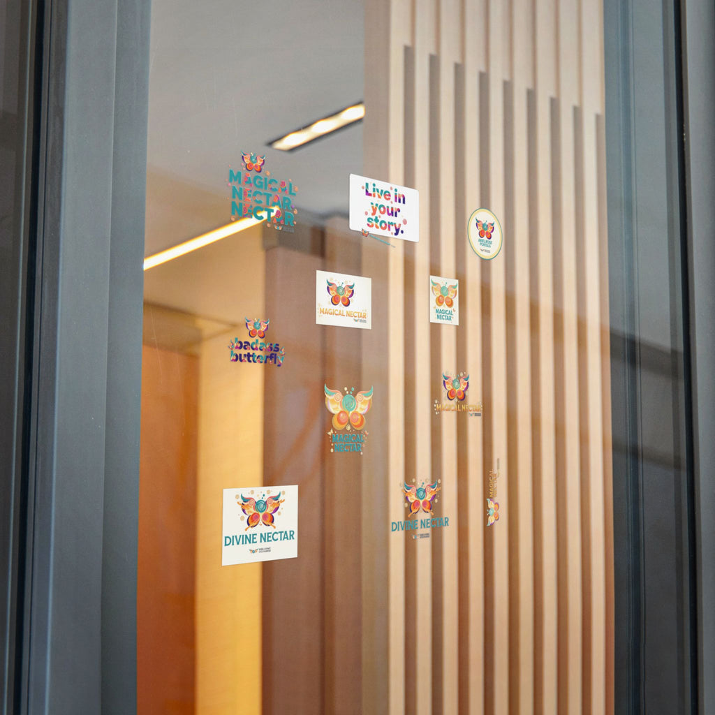 Divine Nectar Butterfly Sticker Pack — Die-Cut DTF Waterproof Water-Bottle Outdoor Permanent Stickers (Live in Your Story)
