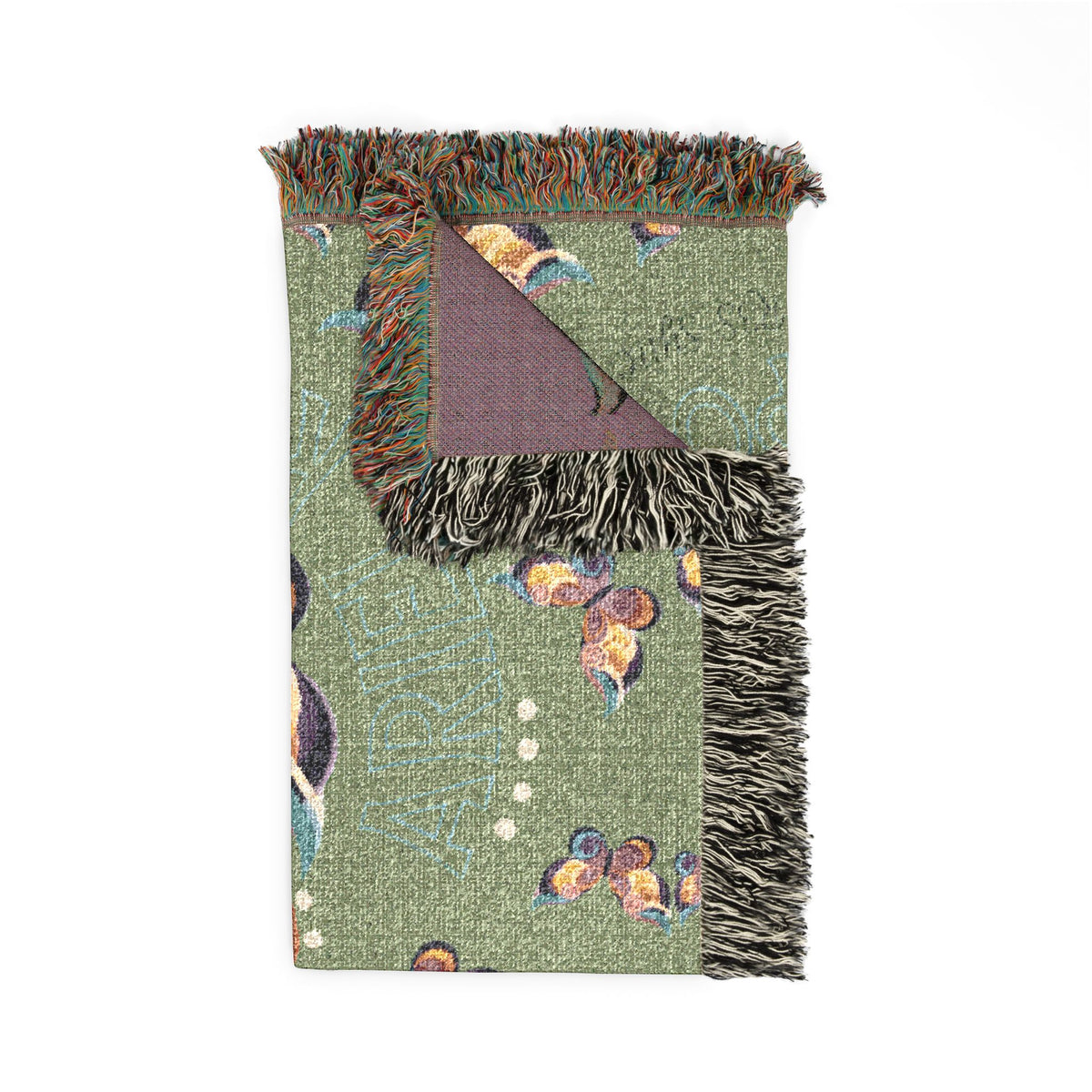 First Class Stardust Butterfly Woven Blanket — Throw for Living Room & Bedroom