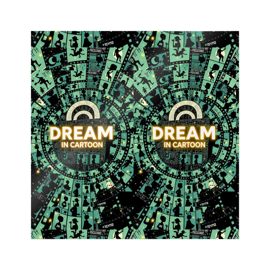 Dream in Cartoon sticker | Die-Cut Sticker