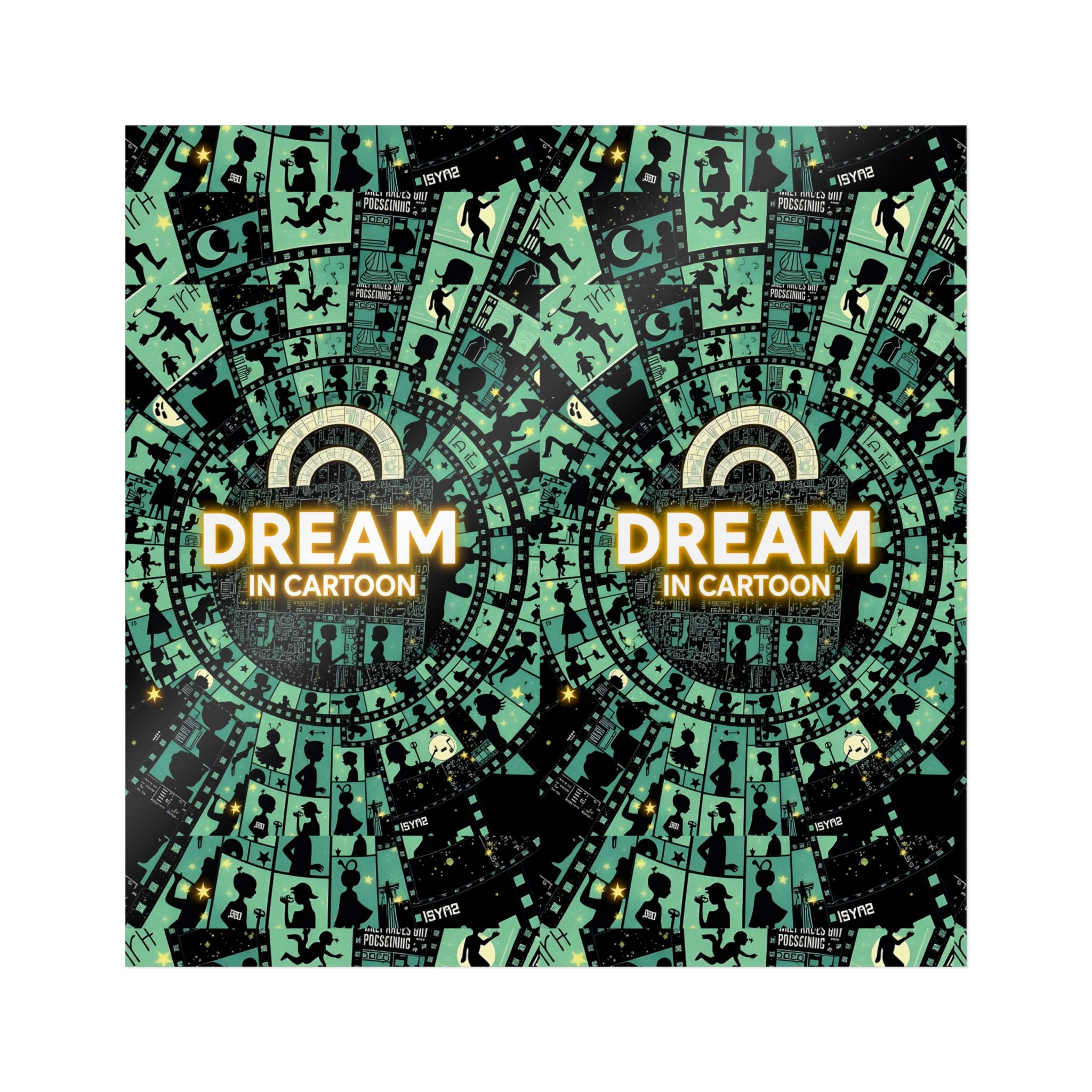 Dream in Cartoon sticker | Die-Cut Sticker