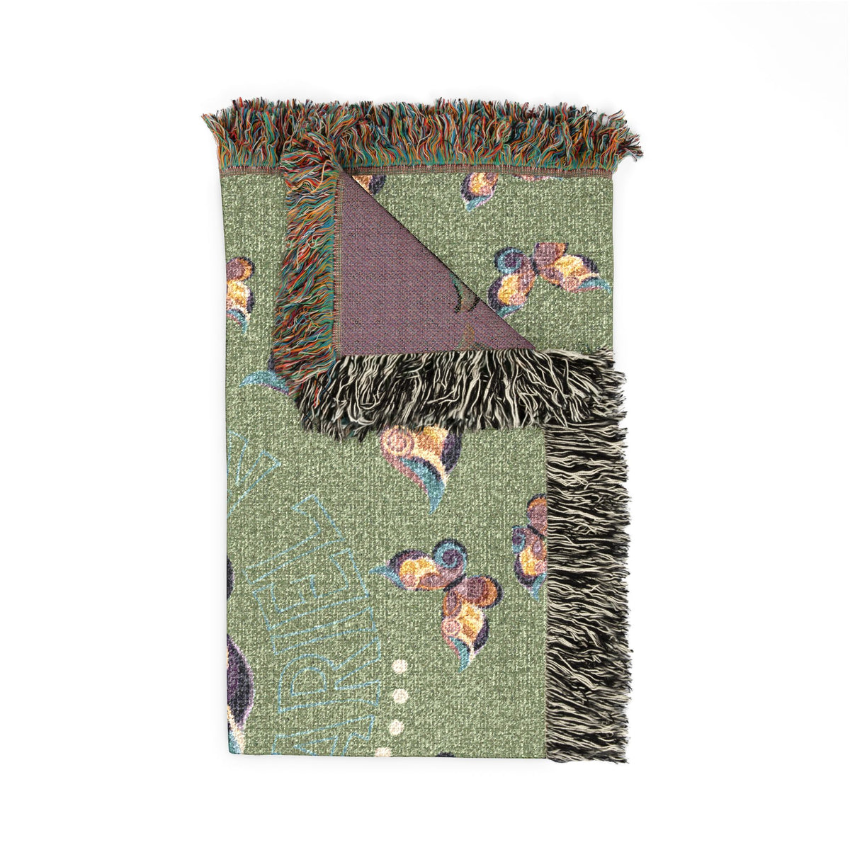 First Class Stardust Butterfly Woven Blanket — Throw for Living Room & Bedroom