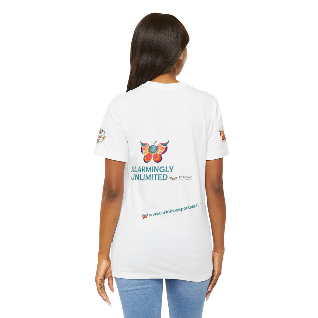 Alarmingly Unlimited Butterfly Tee — Playful Caterpillar & Butterfly Cartoon T-Shirt