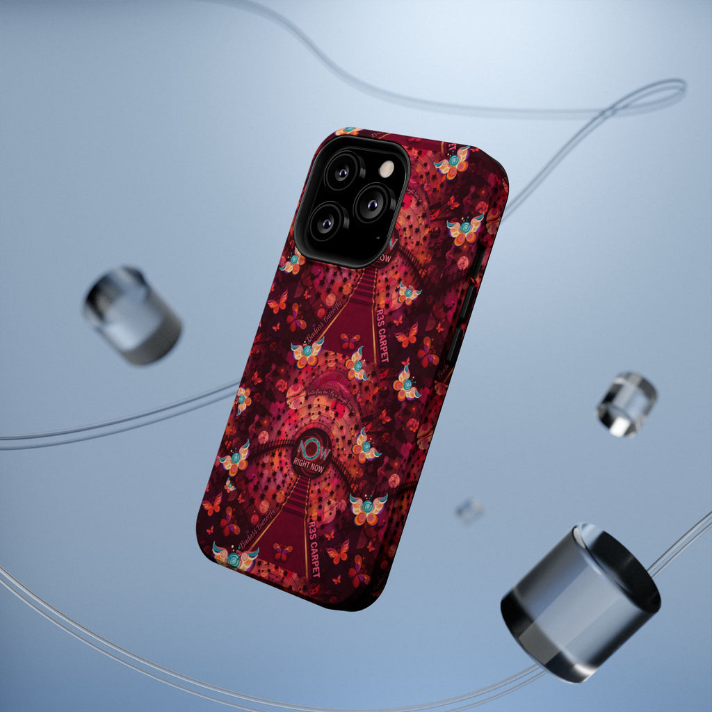R3S-Carpet Worthy Magnetic Impact-Resistant Phone Case – Butterfly Kaleidoscope Now First-Class Stardust Collection