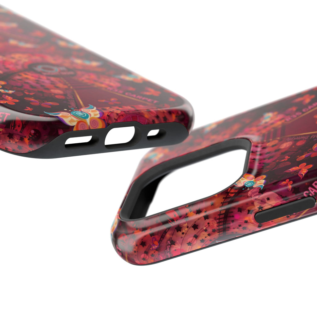 R3S-Carpet Worthy Magnetic Impact-Resistant Phone Case – Butterfly Kaleidoscope Now First-Class Stardust Collection