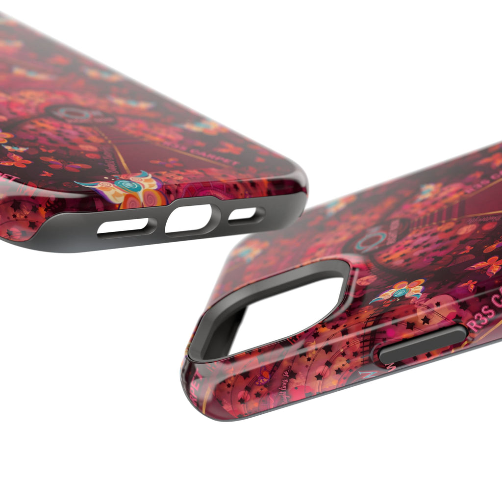 R3S-Carpet Worthy Magnetic Impact-Resistant Phone Case – Butterfly Kaleidoscope Now First-Class Stardust Collection