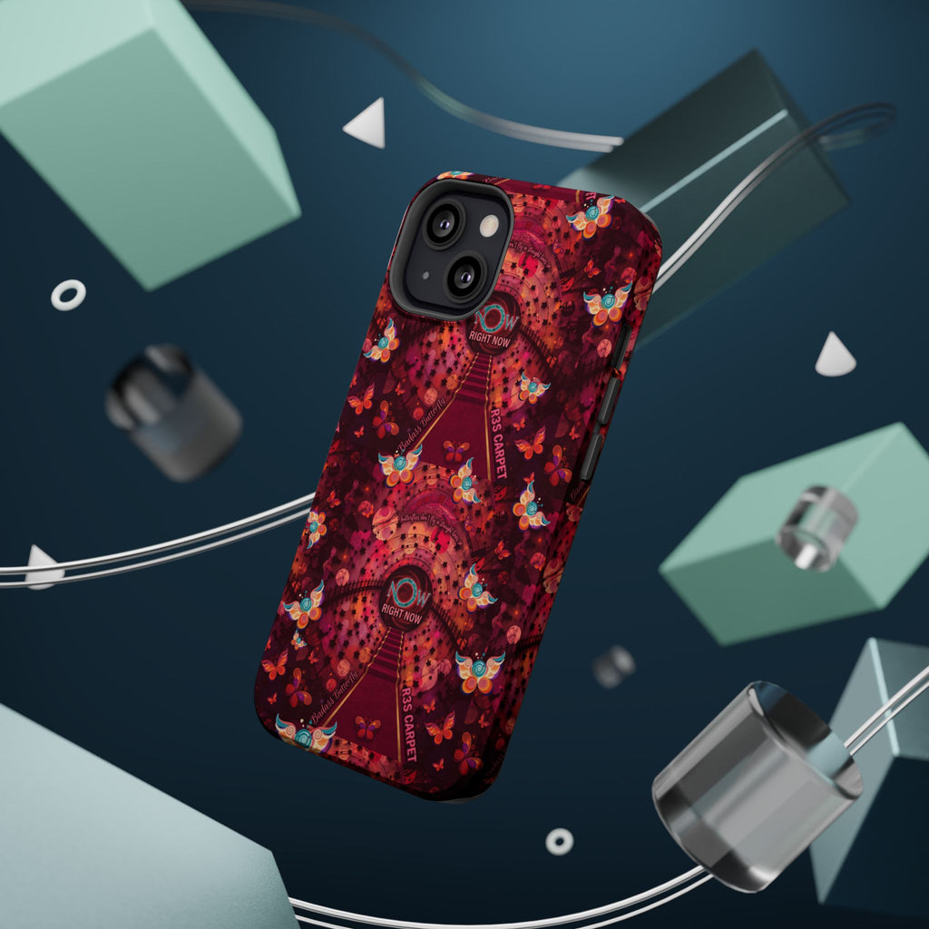 R3S-Carpet Worthy Magnetic Impact-Resistant Phone Case – Butterfly Kaleidoscope Now First-Class Stardust Collection