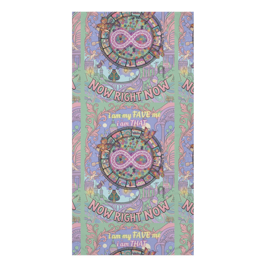 Infinity R3s-Recovery Cloak Beach Towel — "Now Right Now" Pastel Variant