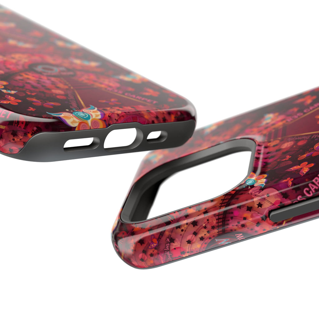 R3S-Carpet Worthy Magnetic Impact-Resistant Phone Case – Butterfly Kaleidoscope Now First-Class Stardust Collection