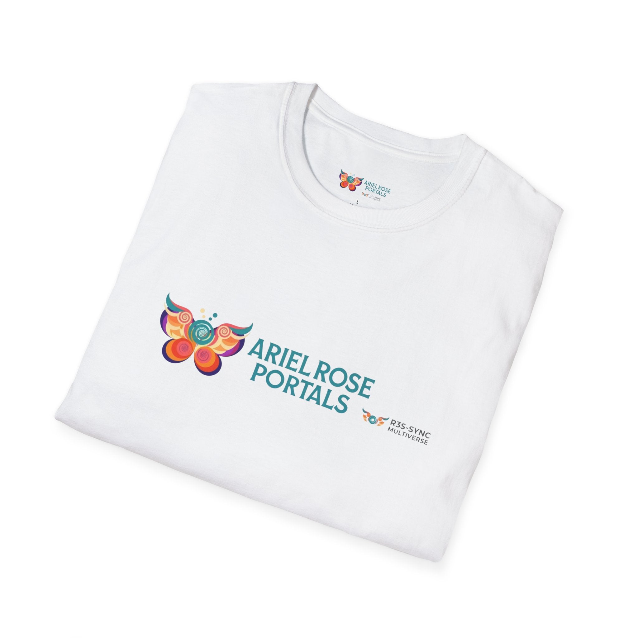 Ariel Rose Portals Maglietta con logo a farfalla | URL sito web retro