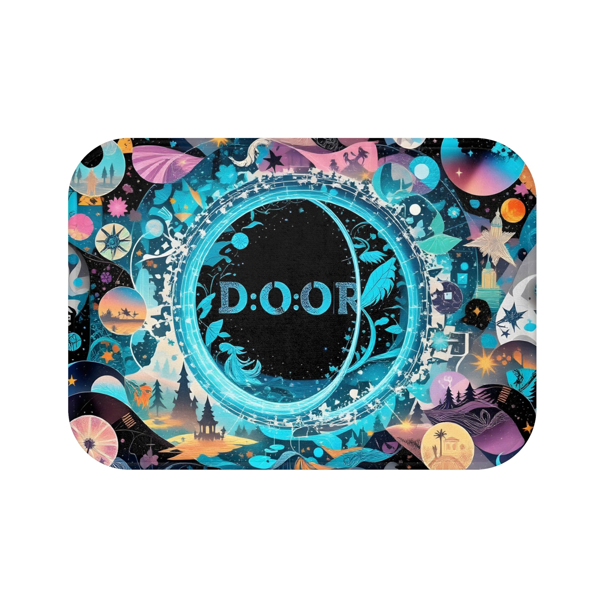 Memory-Foam Magical Portal Rug™ (Blue/Teal Version)