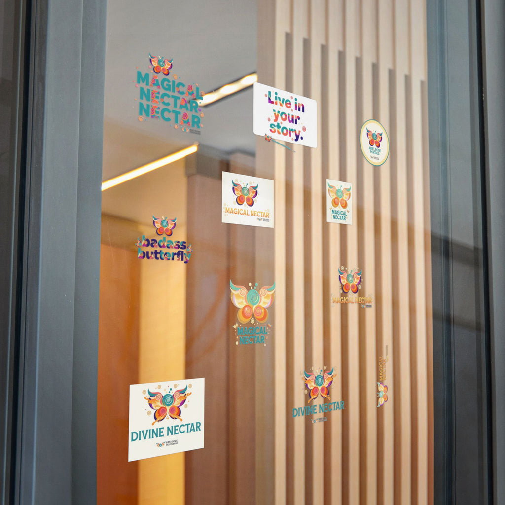 Divine Nectar Butterfly Sticker Pack — Die-Cut DTF Waterproof Water-Bottle Outdoor Permanent Stickers (Live in Your Story)