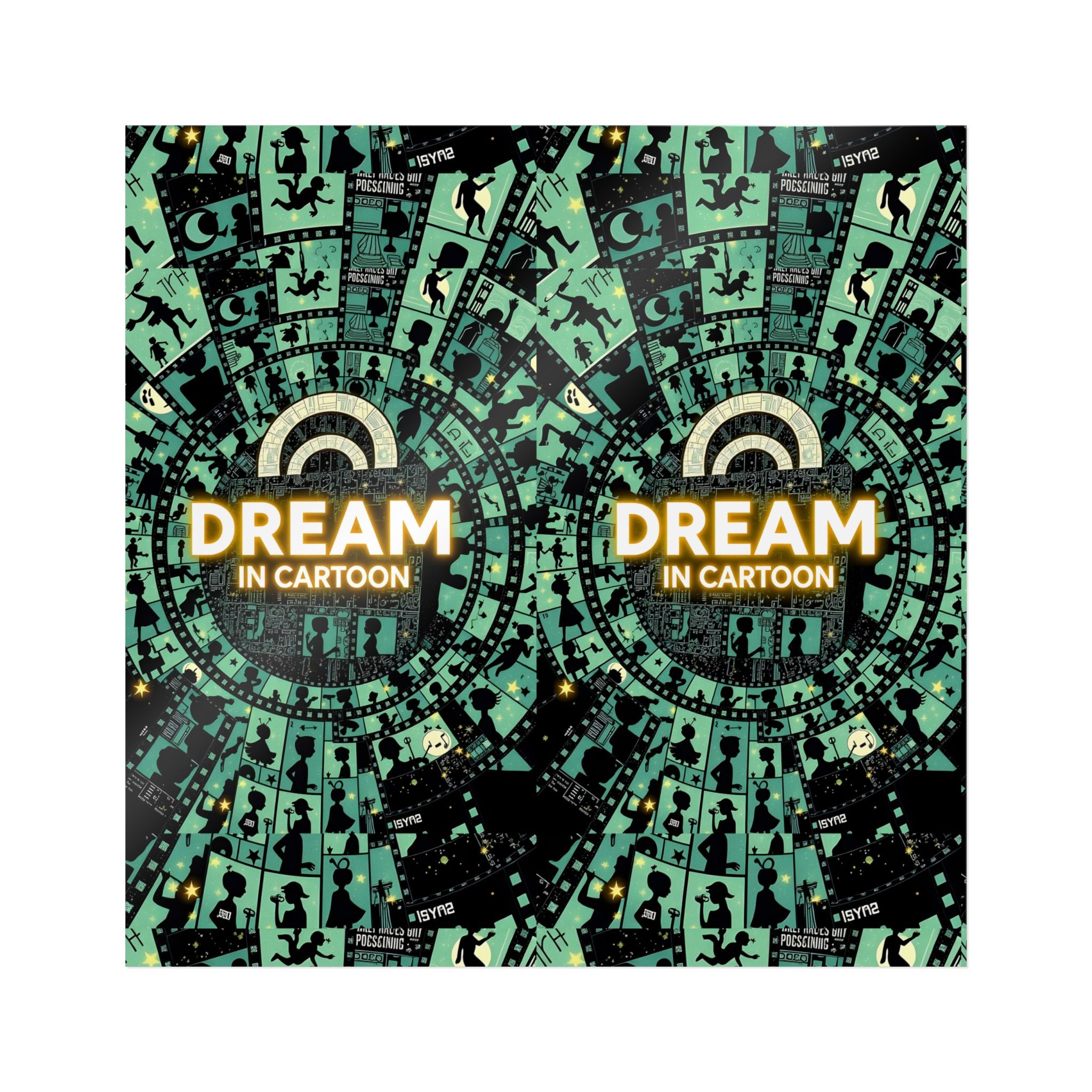 Dream in Cartoon sticker | Die-Cut Sticker
