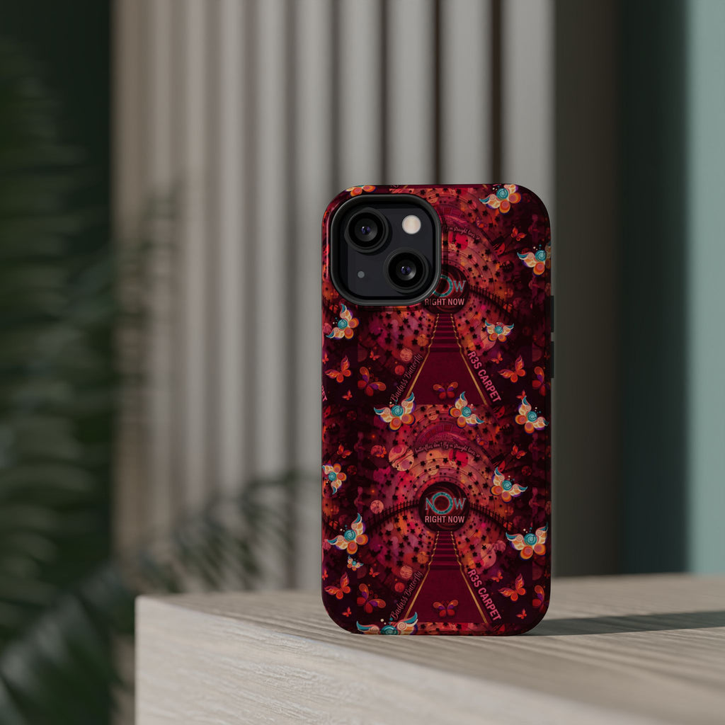 R3S-Carpet Worthy Magnetic Impact-Resistant Phone Case – Butterfly Kaleidoscope Now First-Class Stardust Collection