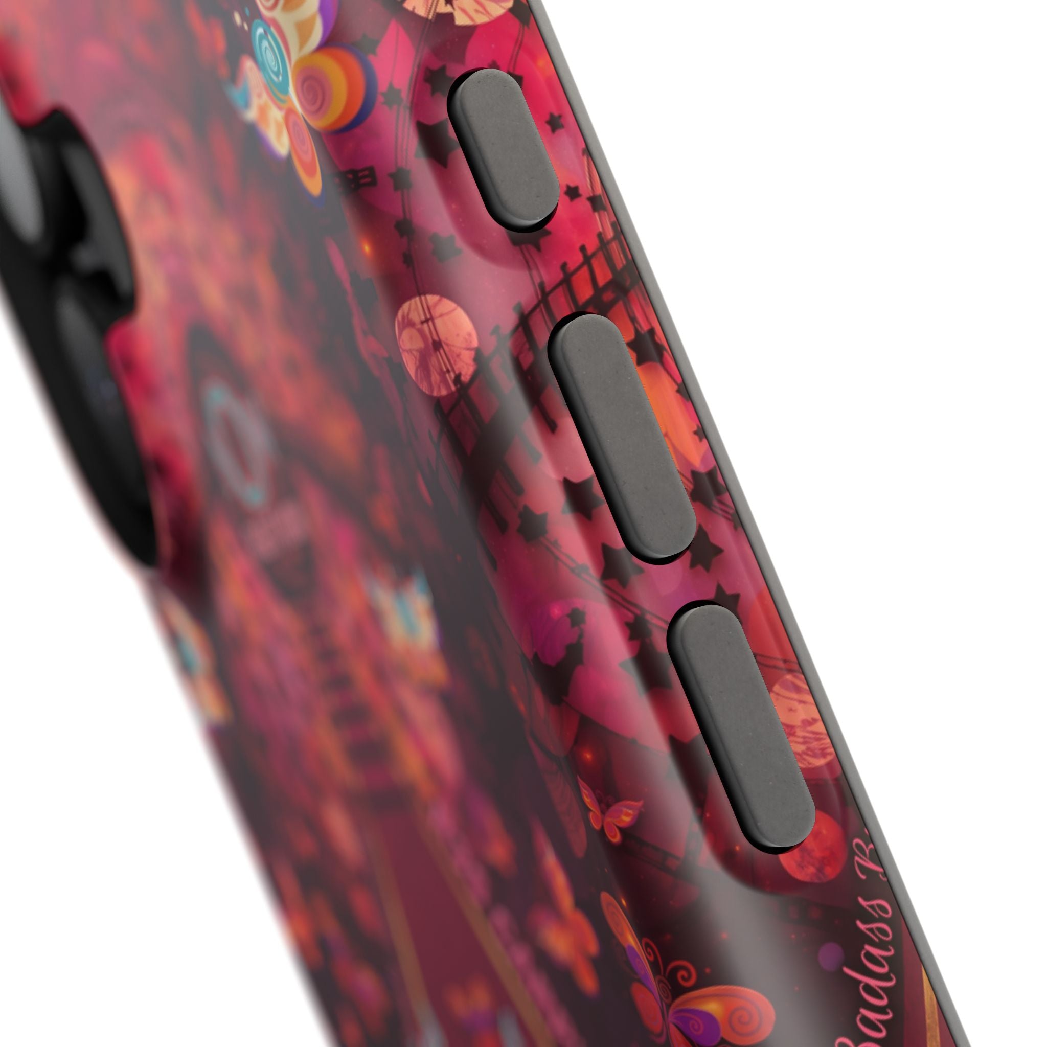 R3S-Carpet Worthy Magnetic Impact-Resistant Phone Case – Butterfly Kaleidoscope Now First-Class Stardust Collection