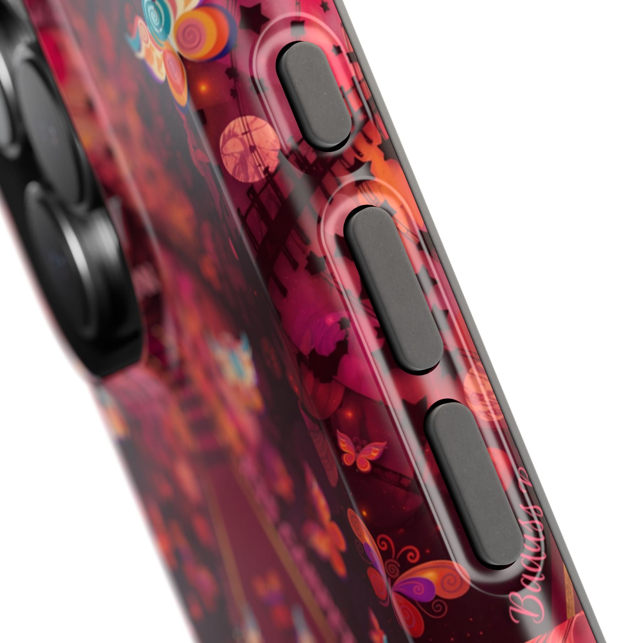 R3S-Carpet Worthy Magnetic Impact-Resistant Phone Case – Butterfly Kaleidoscope Now First-Class Stardust Collection