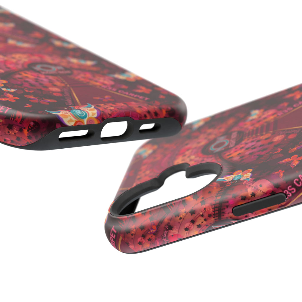R3S-Carpet Worthy Magnetic Impact-Resistant Phone Case – Butterfly Kaleidoscope Now First-Class Stardust Collection