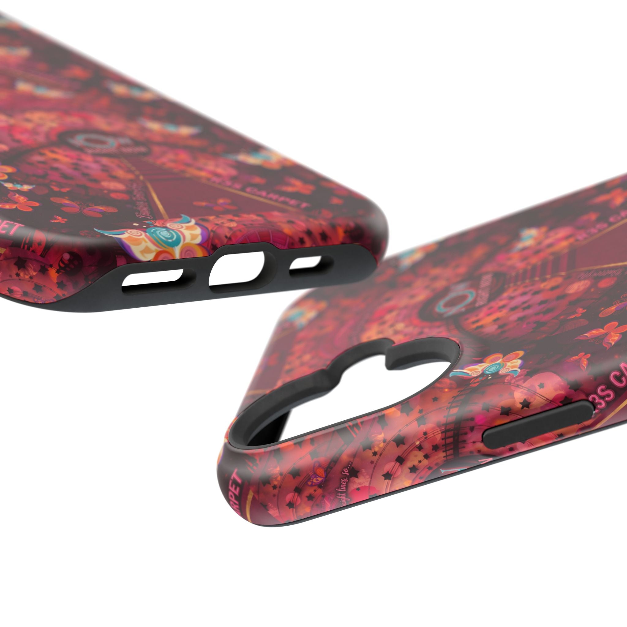 R3S-Carpet Worthy Magnetic Impact-Resistant Phone Case – Butterfly Kaleidoscope Now First-Class Stardust Collection