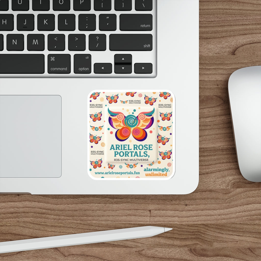Ariel Rose Portals Playful Bandage Die-Cut Sticker — Square 'Big Bandaid' Design