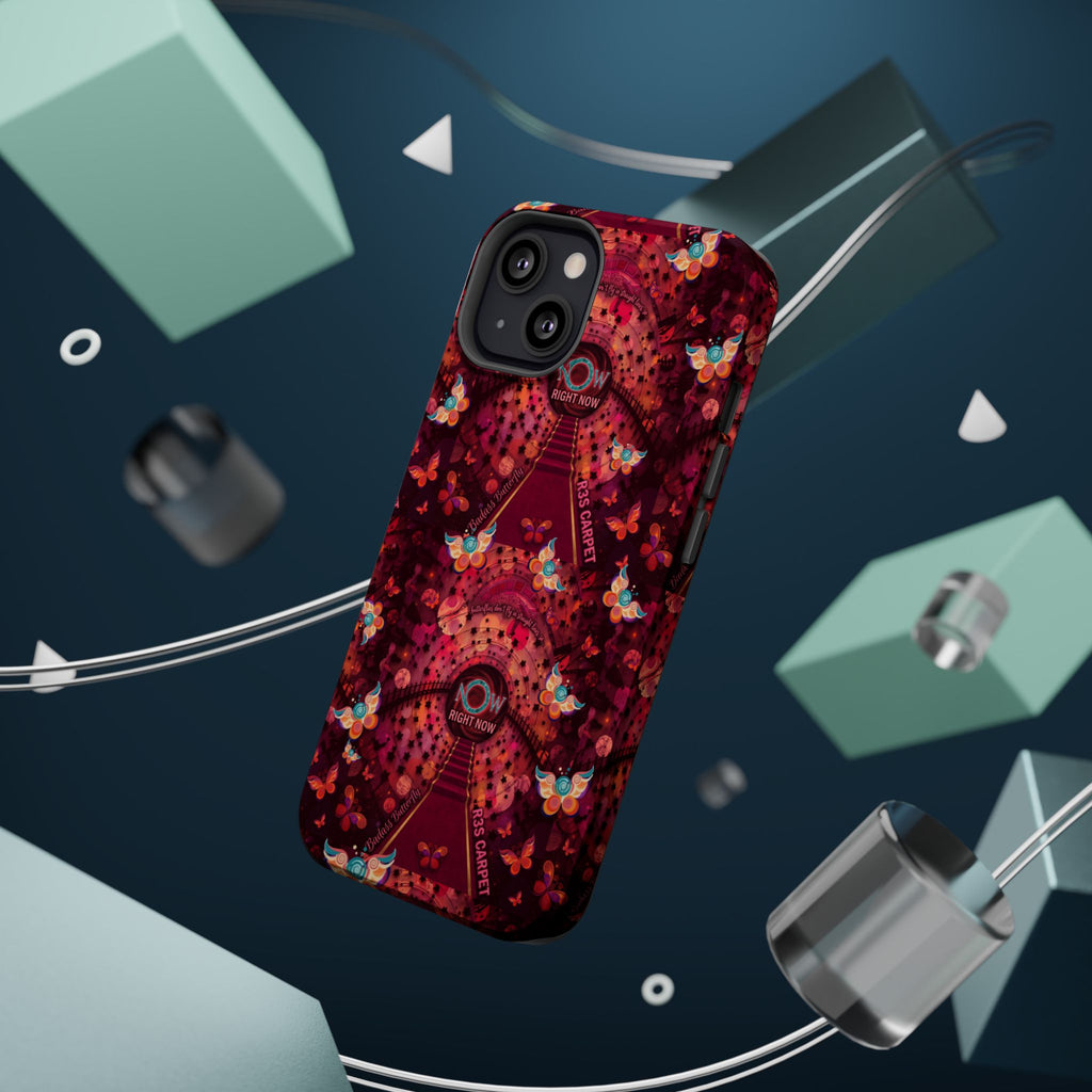 R3S-Carpet Worthy Magnetic Impact-Resistant Phone Case – Butterfly Kaleidoscope Now First-Class Stardust Collection