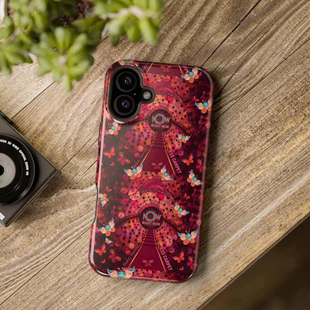 R3S-Carpet Worthy Magnetic Impact-Resistant Phone Case – Butterfly Kaleidoscope Now First-Class Stardust Collection