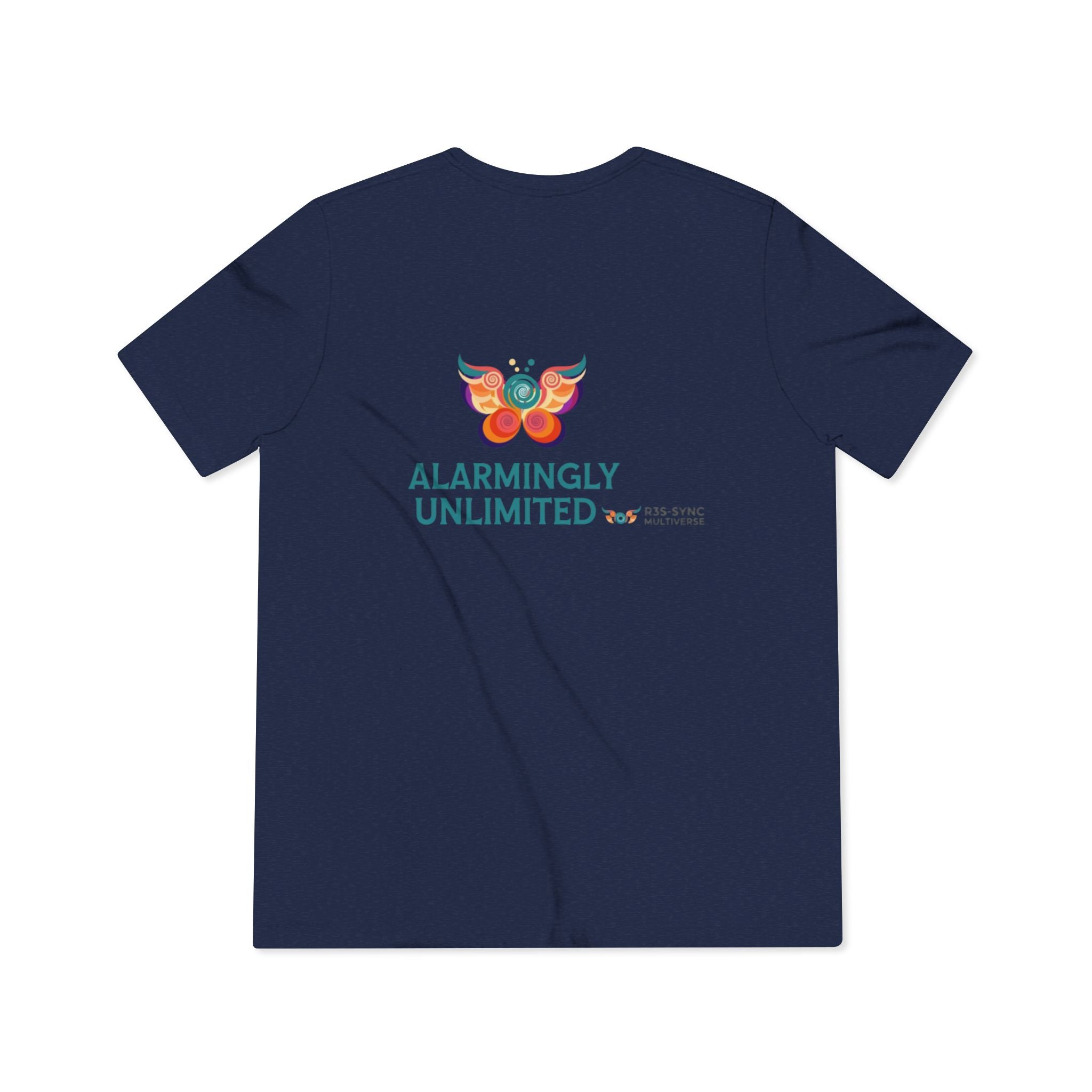 T-shirt Vintage Morbida TriBlend "Allarmantemente Illimitato Farfalla & Bruco" — Simpatica Maglietta Grafica Trasformazione