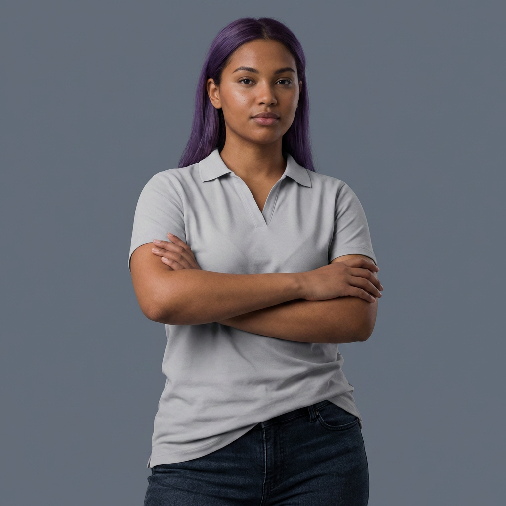 Polo Ariel Rose Portals da donna — Maglia ad alte prestazioni con logo a farfalla