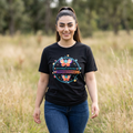 T-shirt vintage in misto cotone con logo cartoon Ariel Rose Portals – Stupefacentemente illimitata e super morbida