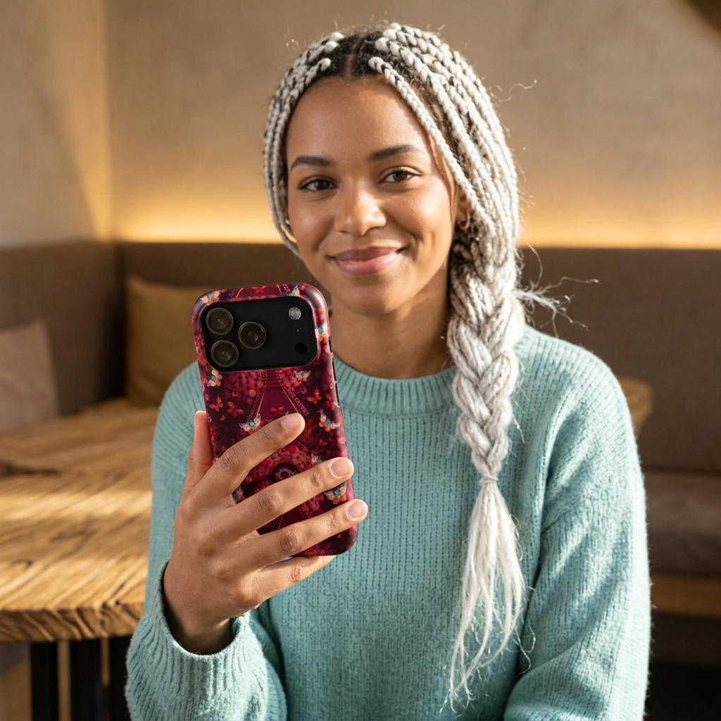 R3S-Carpet Worthy Magnetic Impact-Resistant Phone Case – Butterfly Kaleidoscope Now First-Class Stardust Collection