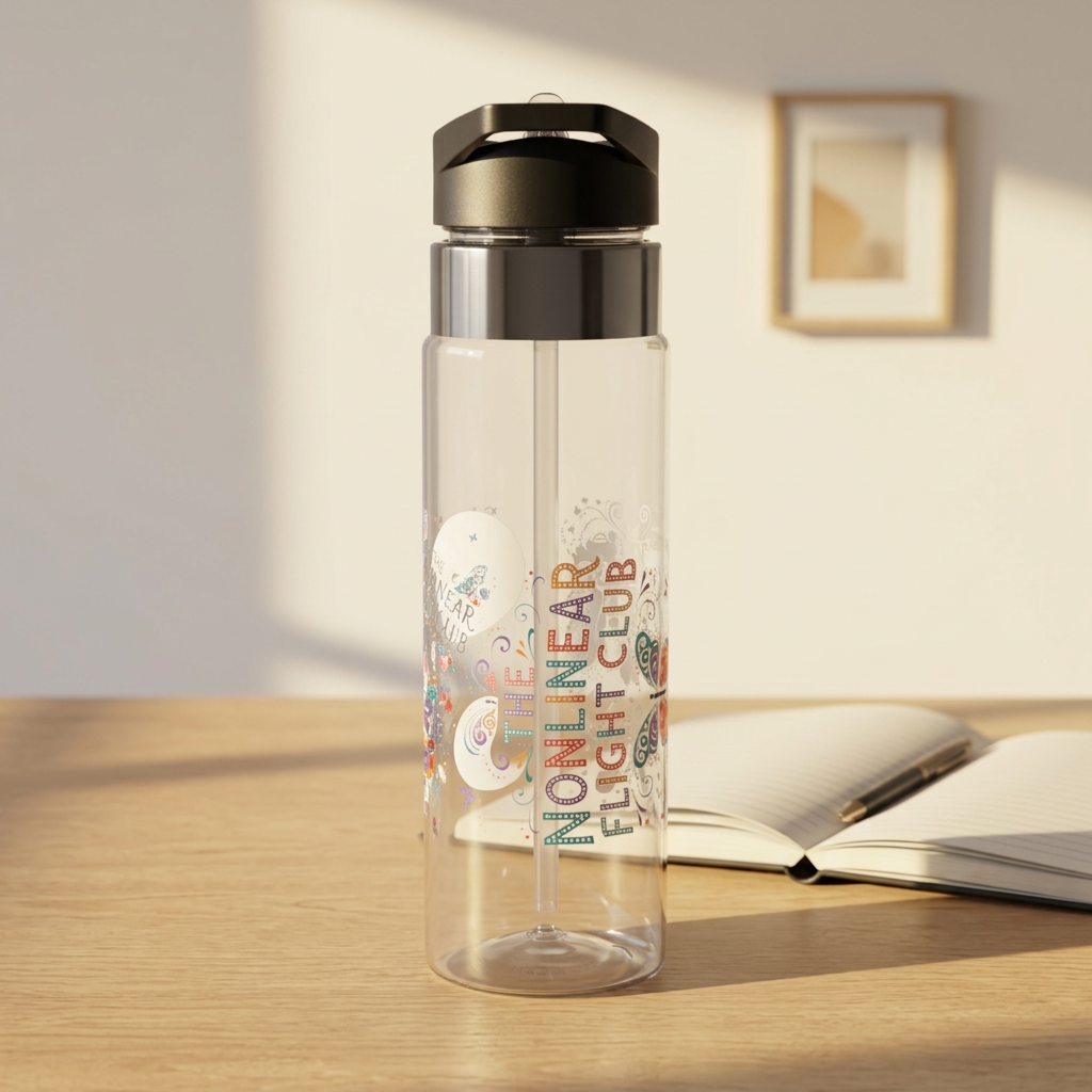Flutter First Class Stardust Tritan Sport Bottle — "Welcome to the Nonlinear Flight Club" 20 oz