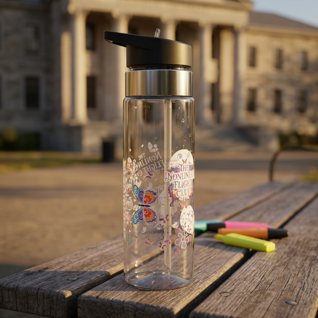 Flutter First Class Stardust Tritan Sport Bottle — "Welcome to the Nonlinear Flight Club" 20 oz