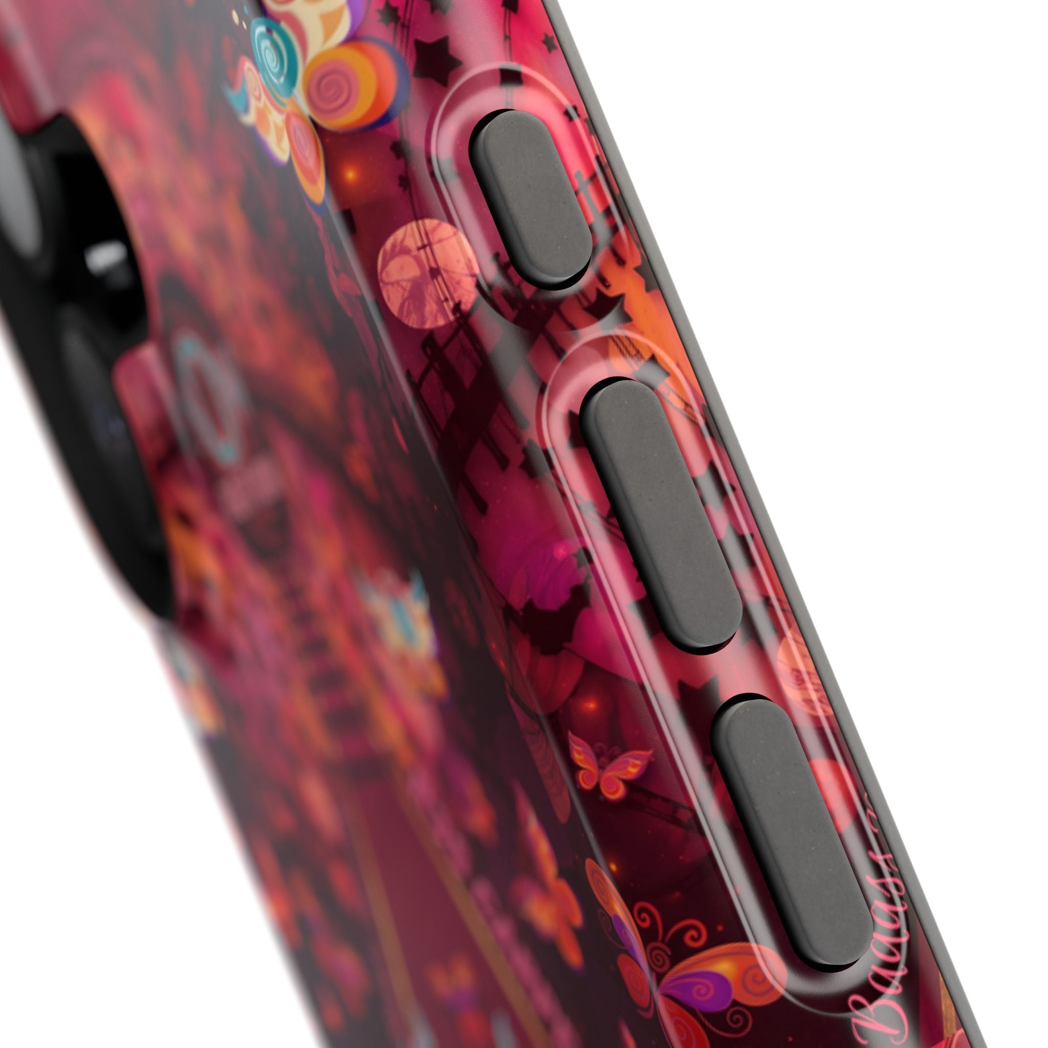 R3S-Carpet Worthy Magnetic Impact-Resistant Phone Case – Butterfly Kaleidoscope Now First-Class Stardust Collection
