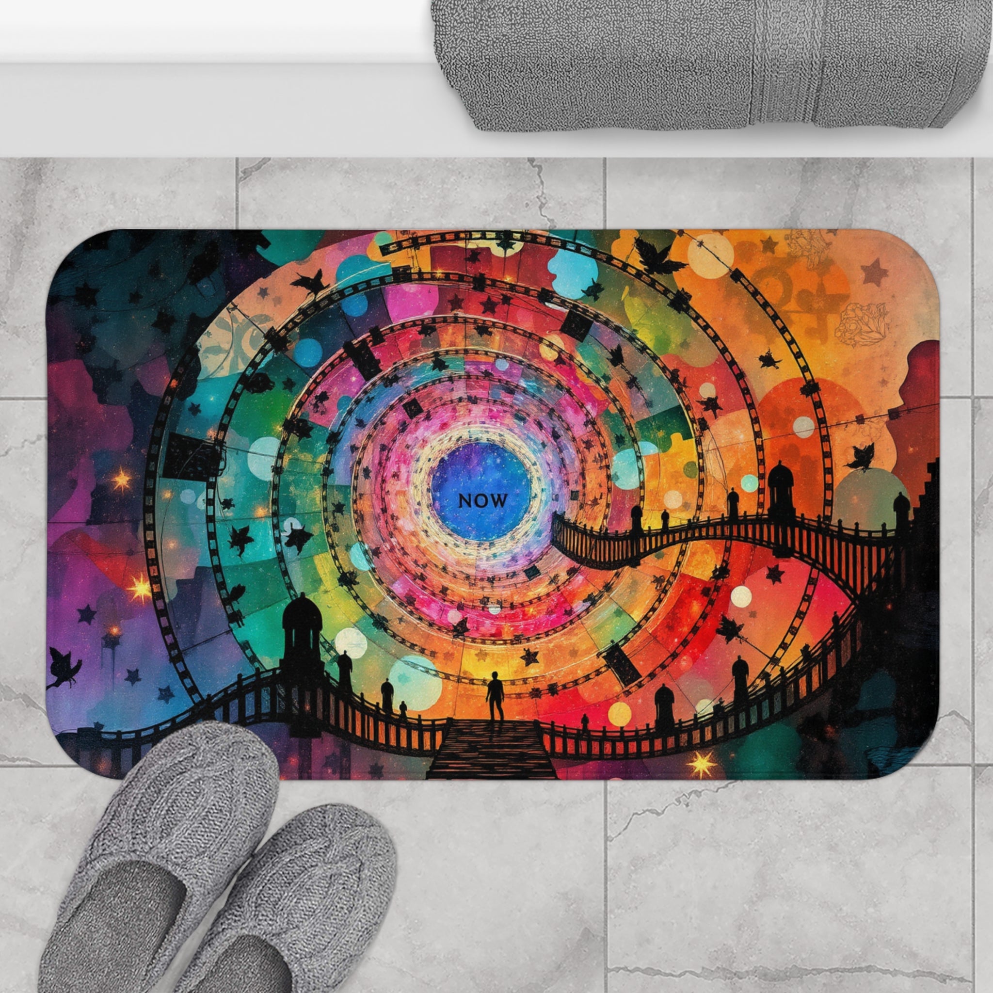 The Magical Portal Rug™️ Spiral Spring Now Mat