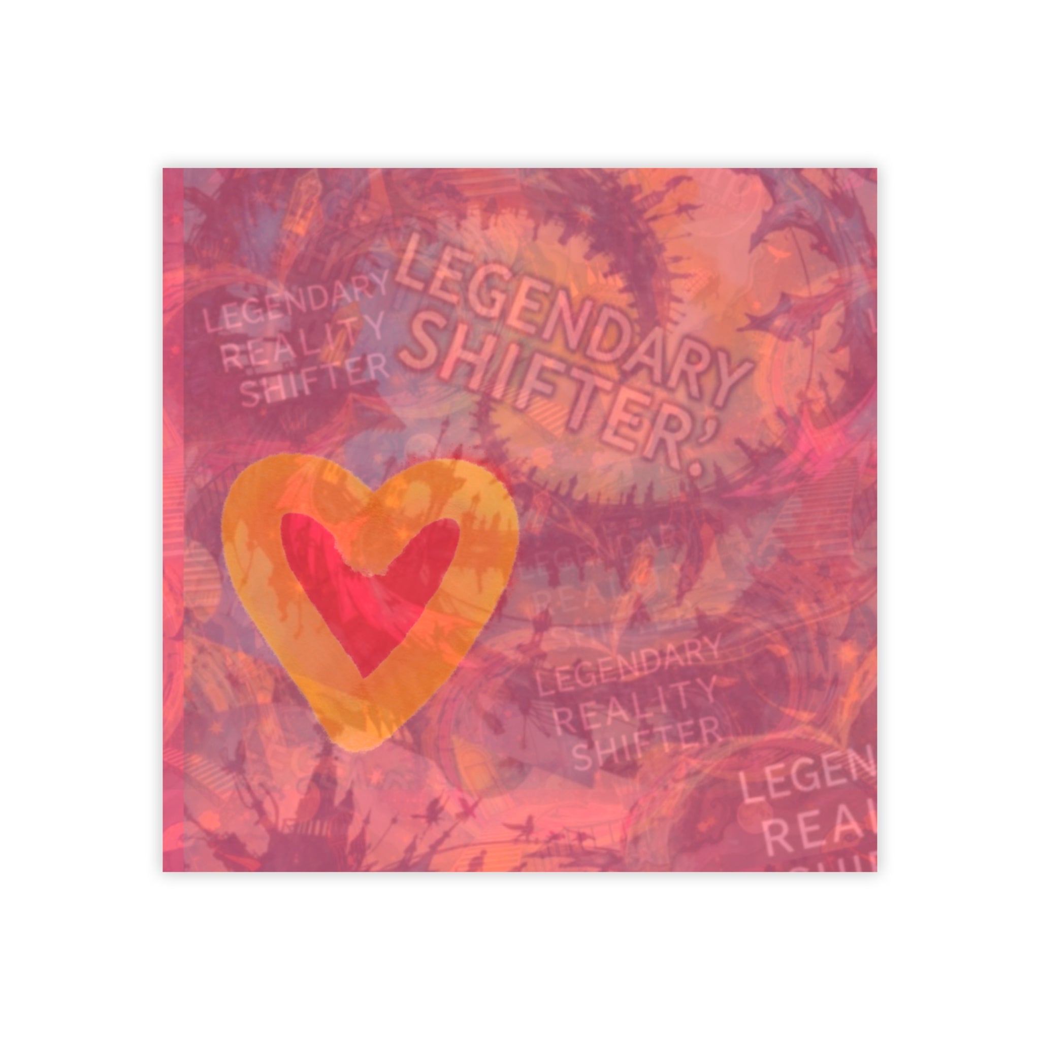 Legendary Reality Shifter Post-it Note Pads — Sticky Notes | Heart Doodle  Faded Color Faded Variant