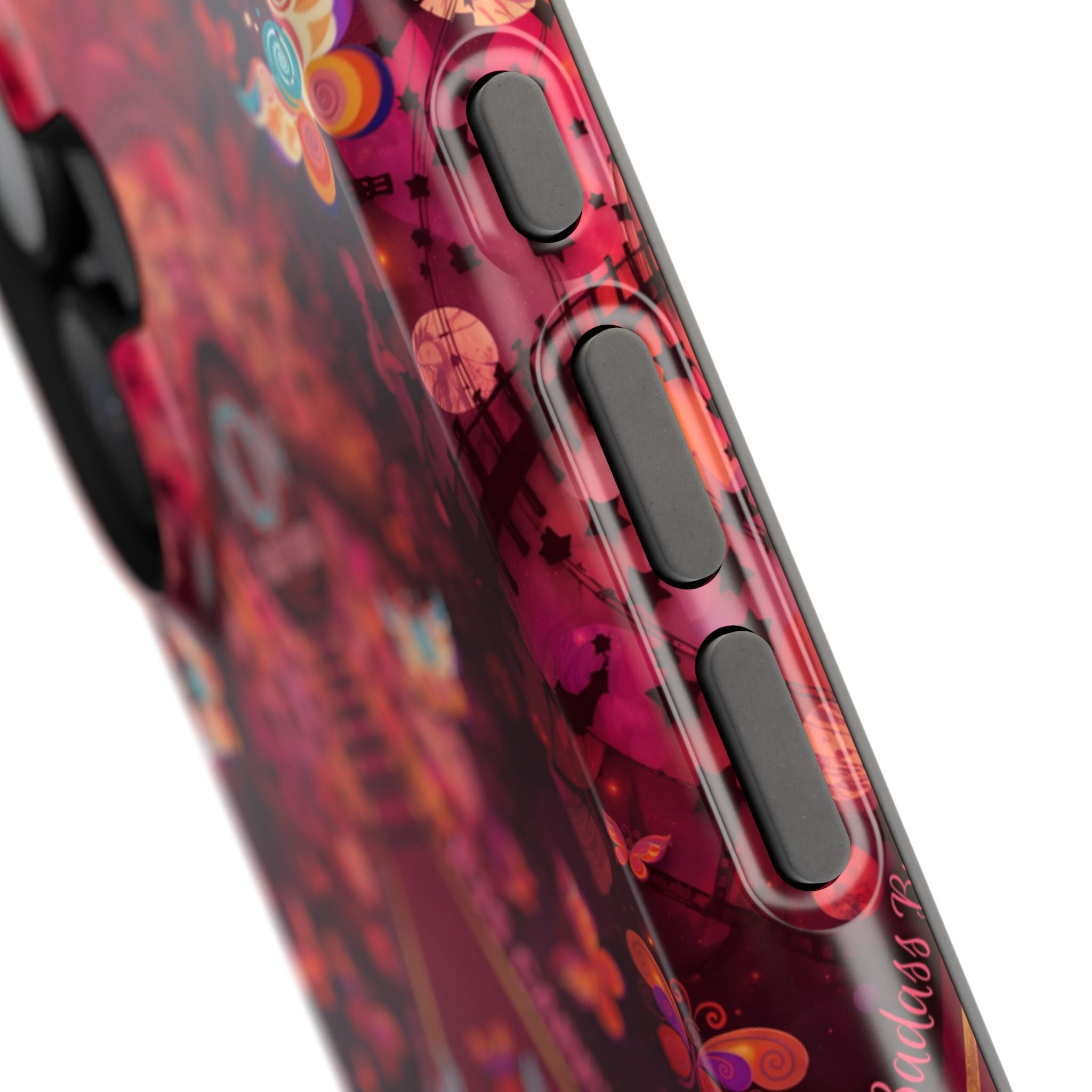 R3S-Carpet Worthy Magnetic Impact-Resistant Phone Case – Butterfly Kaleidoscope Now First-Class Stardust Collection
