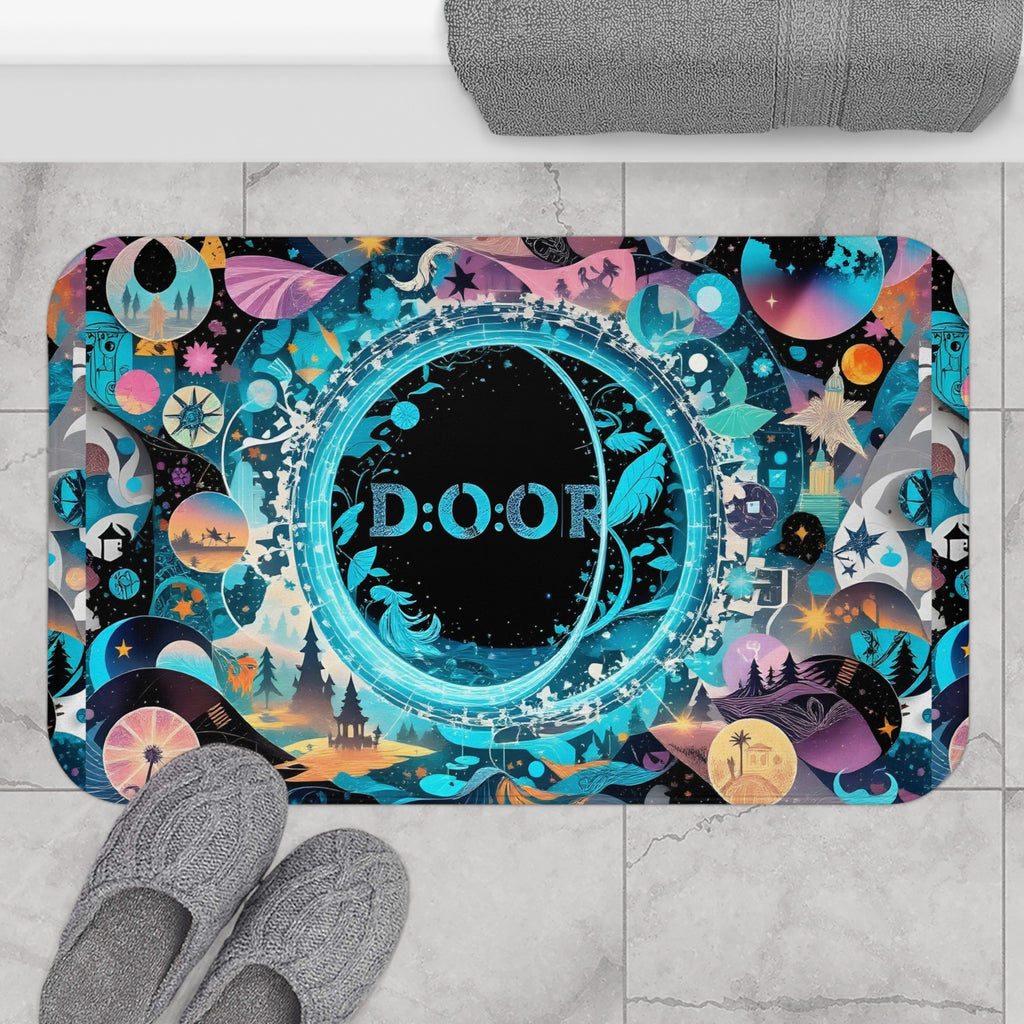 Memory-Foam Magical Portal Rug™ (Blue/Teal Version)