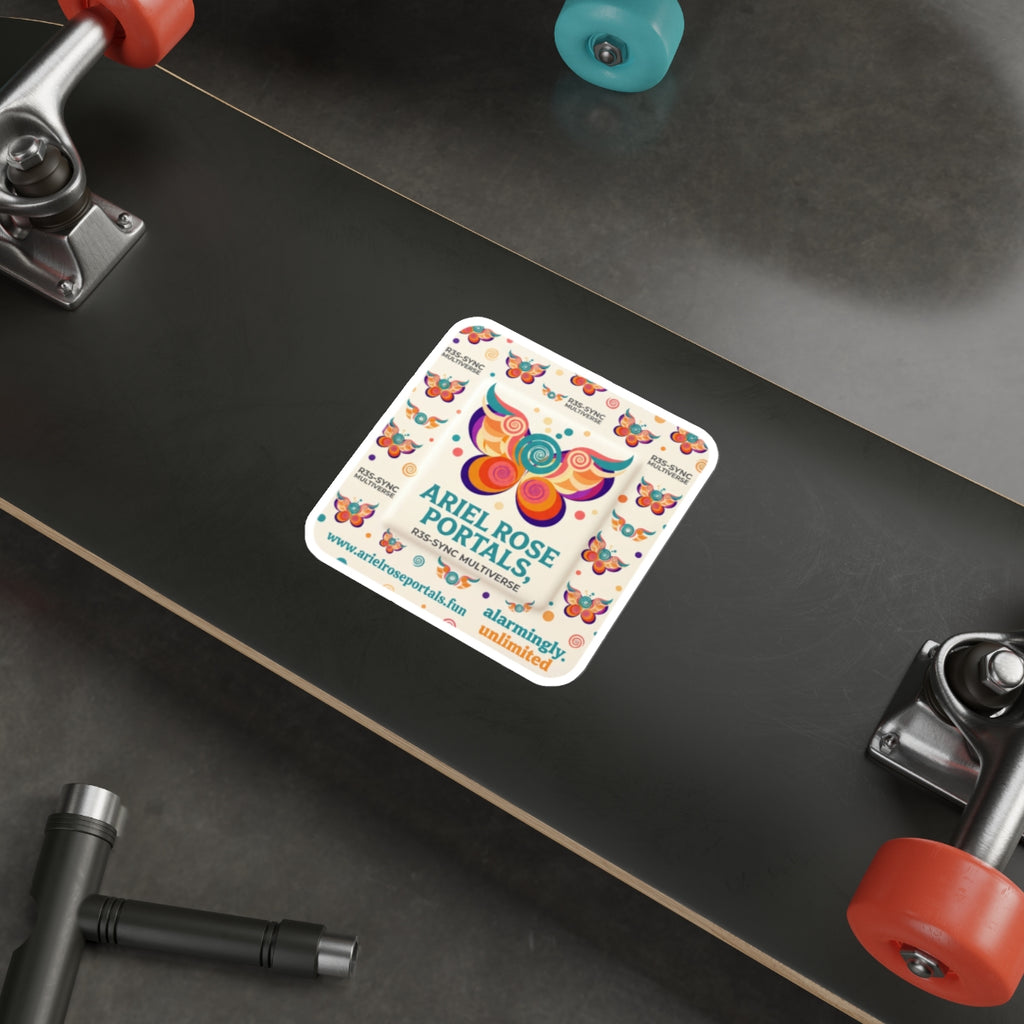 Ariel Rose Portals Playful Bandage Die-Cut Sticker — Square 'Big Bandaid' Design