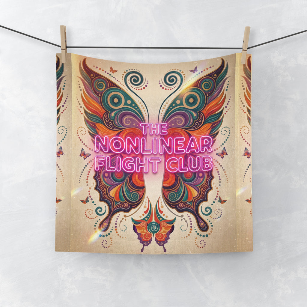 The Nonlinear Flight Club Butterfly Face Towel