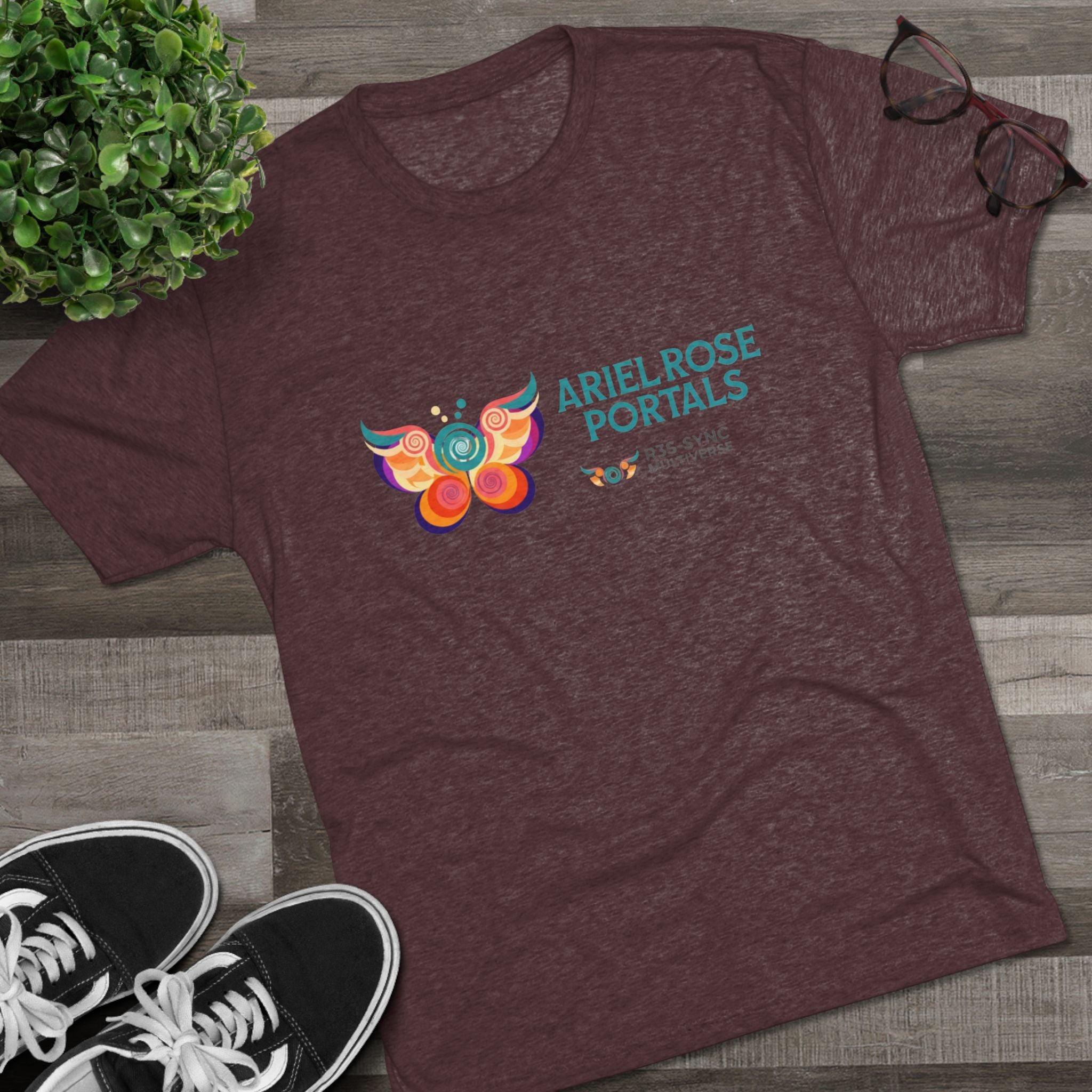Portal Logo Tri-Blend Tee — “Live in Your Story — For You!”