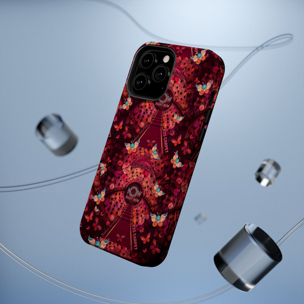 R3S-Carpet Worthy Magnetic Impact-Resistant Phone Case – Butterfly Kaleidoscope Now First-Class Stardust Collection