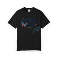 Butterflies Don’t Fly in Straight Lines T-Shirt — Whimsical Butterfly Graphic Tee