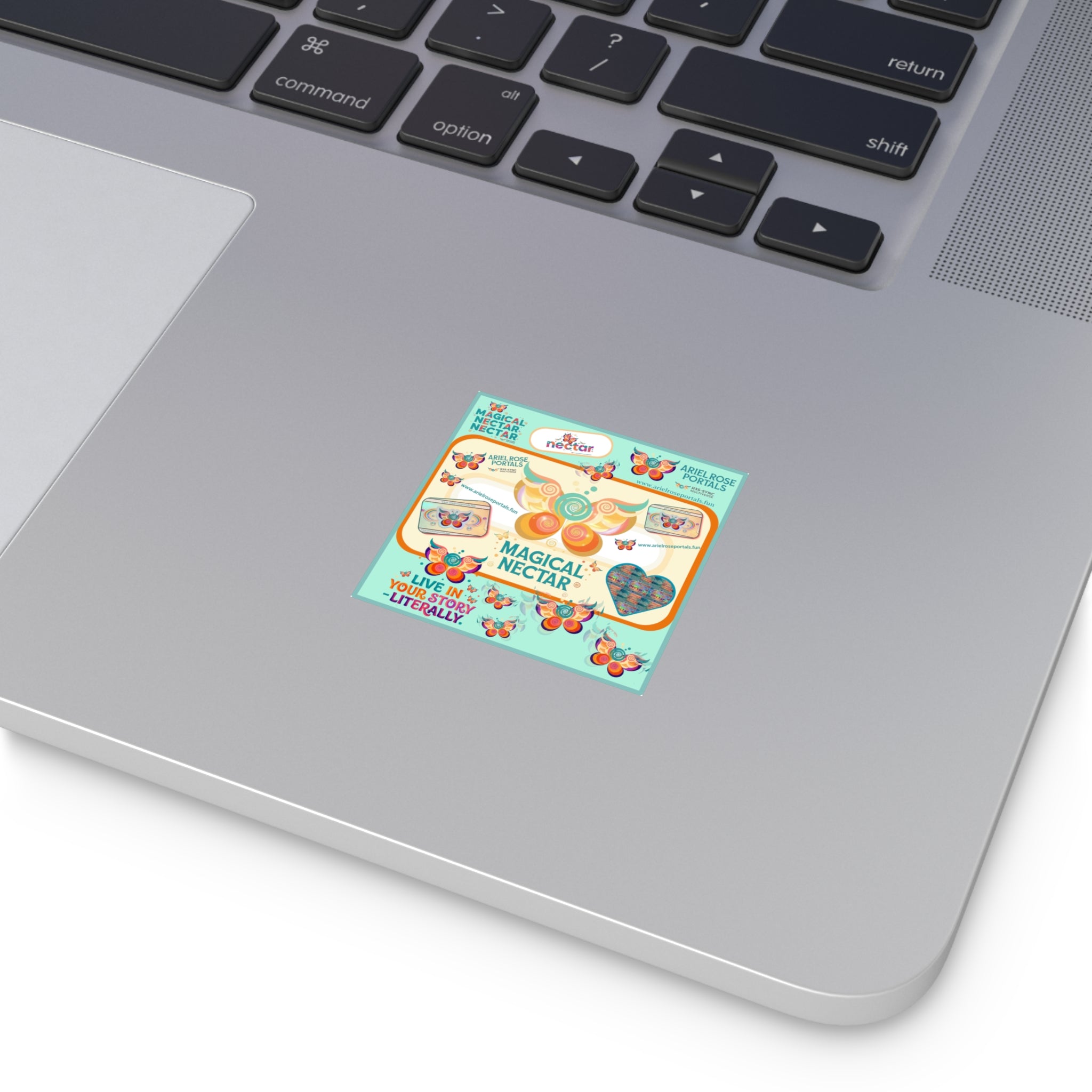 Magical Nectar Square Sticker - "Live In Your Story Literally" Indoor/Outdoor Sticker Sheet
