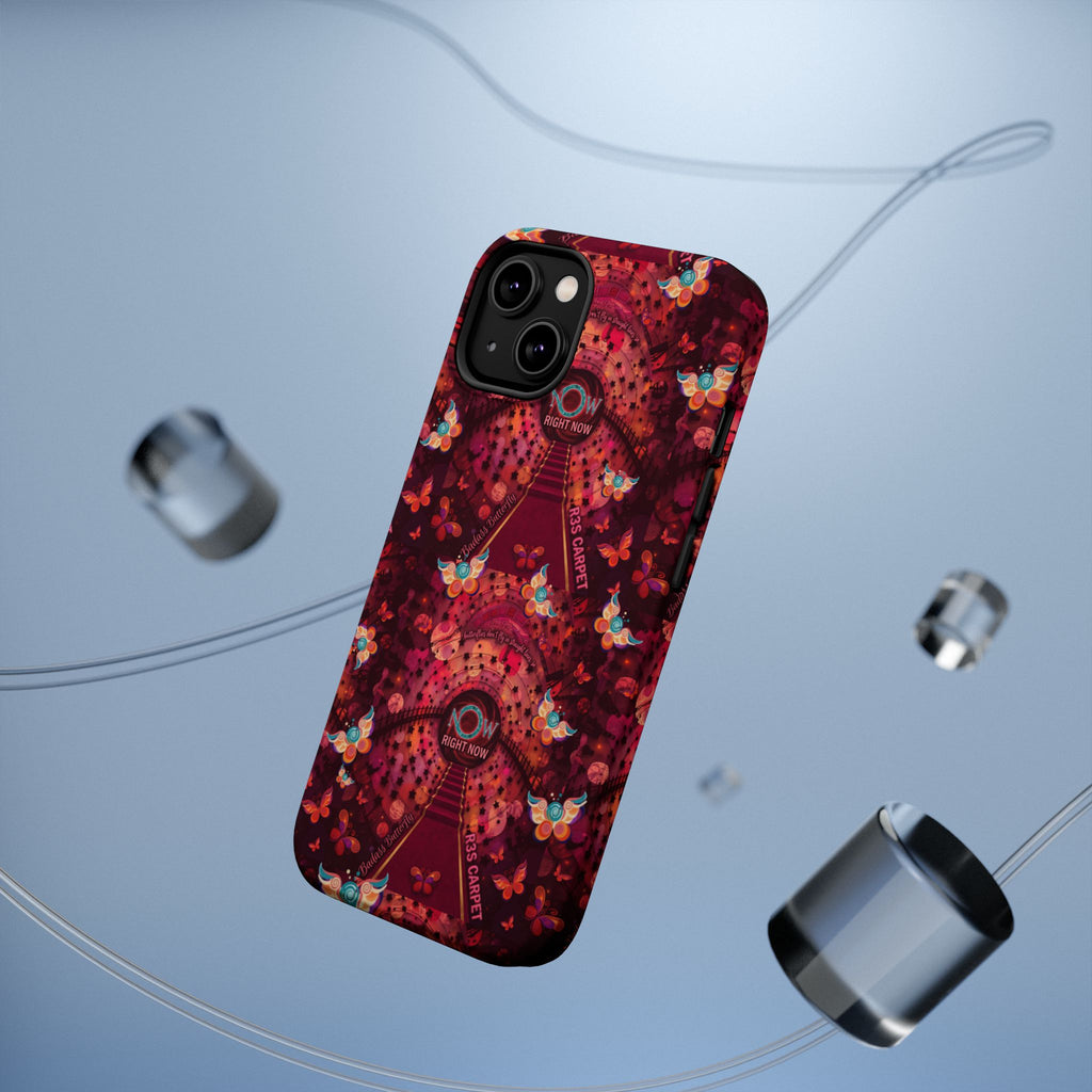 R3S-Carpet Worthy Magnetic Impact-Resistant Phone Case – Butterfly Kaleidoscope Now First-Class Stardust Collection