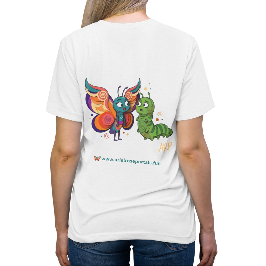 T-shirt vintage in misto cotone con logo cartoon Ariel Rose Portals – Stupefacentemente illimitata e super morbida