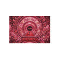 Badass Butterfly 'Right Now' R3S-Carpet Outdoor Rug — Red Boho Decorative Patio Mat