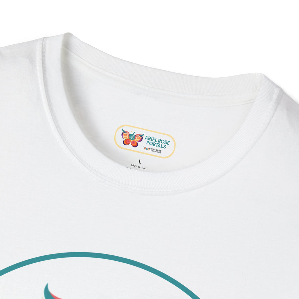 Maglietta "Badass Butterfly Sticker" — Ariel Rose Portals Variant in Stile Sticker